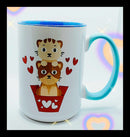 15oz mug - cats designed