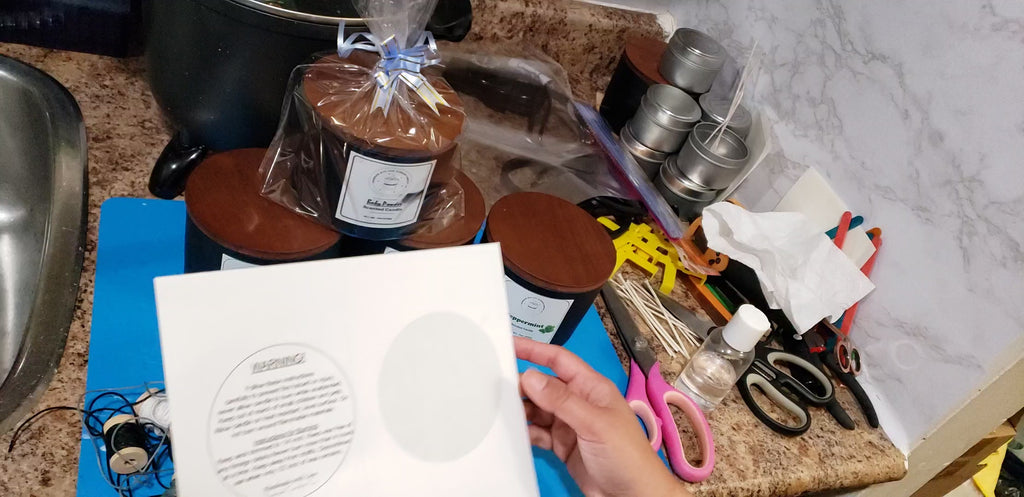 Warning label for 3 wicks candle