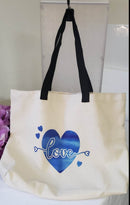 Tote Bag - Love in Blue