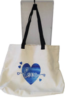 Tote Bag - Love in Blue