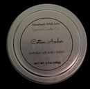 Cotton Amber 4oz. Metal tins