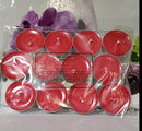 Strawberry tealights 12pcs/pack