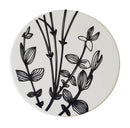 Coaster - plain black and white Bamboo print