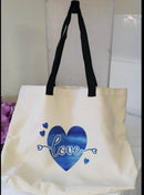 Tote Bag - Love in Blue