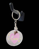 Love in Pink Keychain