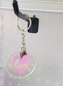 Love in Pink Keychain